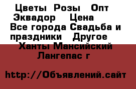 Цветы. Розы.  Опт.  Эквадор. › Цена ­ 50 - Все города Свадьба и праздники » Другое   . Ханты-Мансийский,Лангепас г.